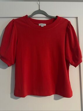 Evereve Scarlet Puff Sleeve Tee
